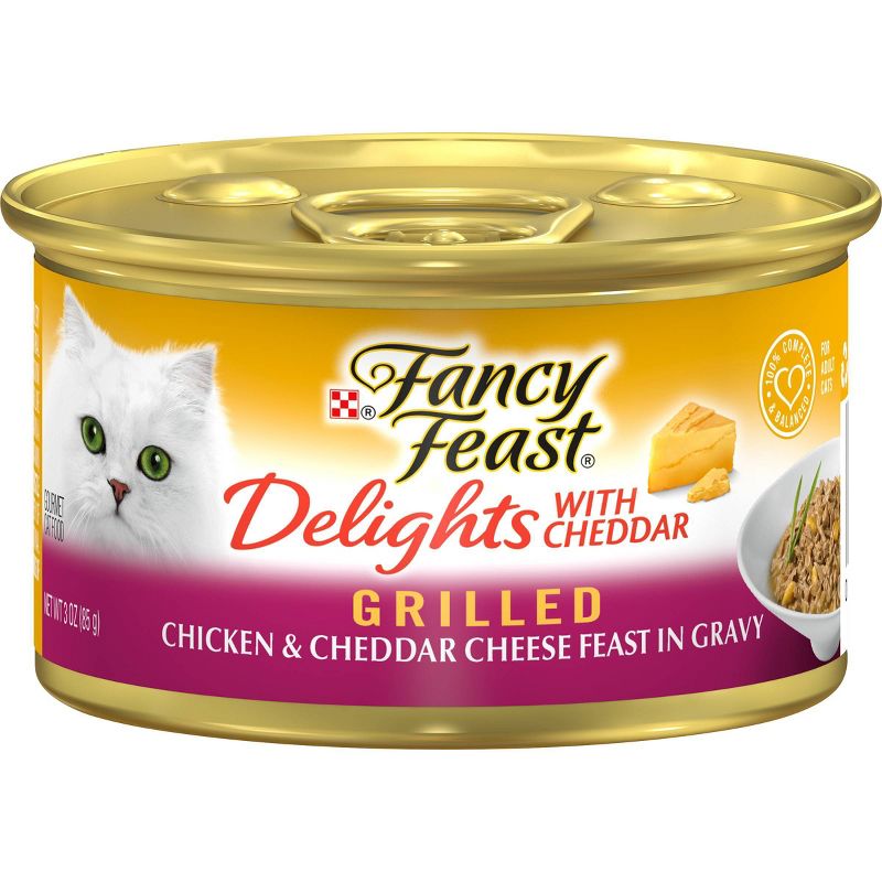 Purina Fancy Feast Grilled Gravy Delights Feast Wet Cat Food Can  - 3oz, 1 of 6