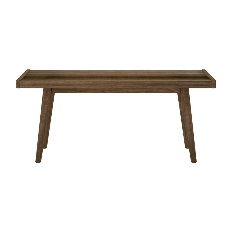 Max & Lily Entryway Bench, Wooden End of Bed Bench for Bedroom, Hallway, Porch, 41.25”, 2 of 6