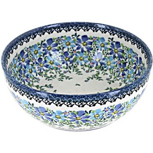 Blue Rose Polish Pottery M03 Galia Small Serving Bowl - 1 of 1