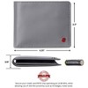 Alpine Swiss Connor Executive Bifold Wallet | Business Passcase for Men | Premium Leather | Dual ID Windows | RFID Blocking | Gift Box Included - 3 of 4