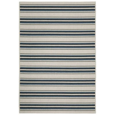 Oriental Weavers Torrey 5571Y Light Grey/ Blue Indoor/Outdoor Area Rug - 1'10" x 7'3"