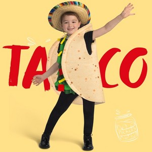 Joyfy Kids' Taco Halloween Costume, Unisex Halloween Taco Outfit – Funny Foodie Dress-Up for Toddler Party Fit for Kids (4-7yr) - 1 of 4