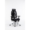 MaseiKar Big and Tall Mesh Office Chair with Footrest- Adjustable Seat Depth and Backrest, Adaptive Lumbar Support, 4D Arms, Ergonomic High Back Desk - 2 of 4