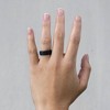 Qalo Standard Women's Black Modern Silicone Ring : Target