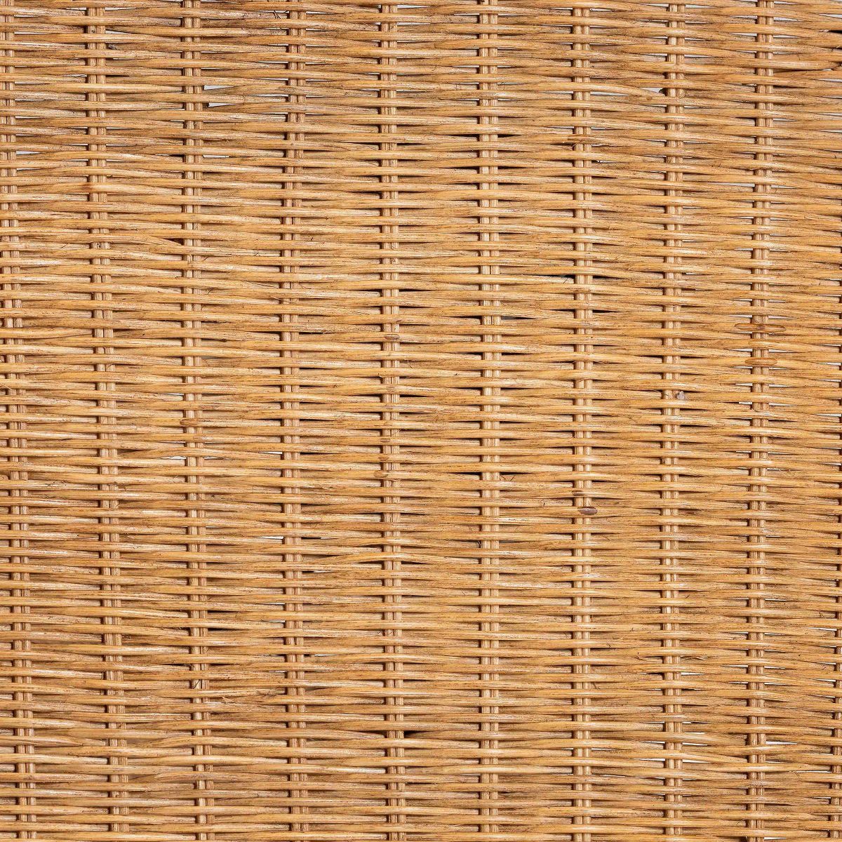 bali & pari Pabla Rattan Scalloped Accent Table Light Honey - thumbnail 7