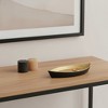 HomeRoots 10" Black And Gold Cast Iron Oval Boat Shaped Tray - 2 of 4
