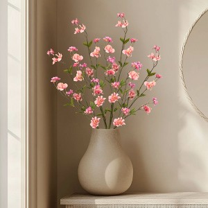 Northlight Sweet Pea and Purslane Artificial Floral Sprays - 46" - Pink and Purple - Set of 4 - 1 of 4