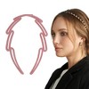 Unique Bargains Women's Cute Frosted Diagonal Square Headbands 1 Pc - 2 of 4