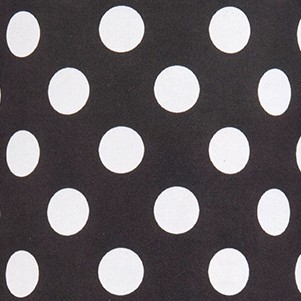 black/white polka dot