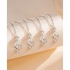 Molenia Heart Initial Necklace for Women, 925 Sterling Silver Heart Letter Pendant Necklace for Her, Fine Jewelry Necklace Gifts for Her Wife Women - 3 of 4