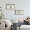 Northlight Set of 2 Gray and White Farm Fresh Christmas Trees Wooden Tray Hanging Signs 21" - 2 of 4