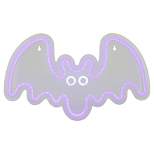Northlight 15" Purple LED Lighted Neon Style Purple Bat Halloween Window Silhouette