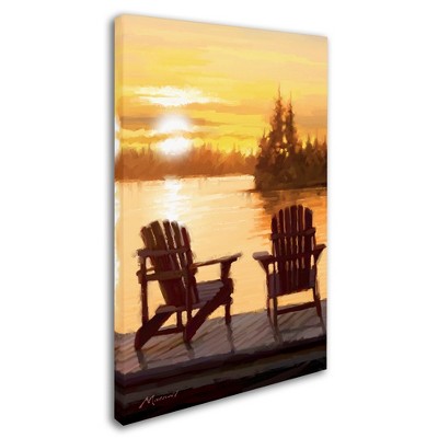 Trademark Fine Art -The Macneil Studio 'Gold Lake' Canvas Art