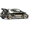 Toyota "Pandem" GR Yaris RHD (Right Hand Drive) Dark Chrome 1/64 Diecast Model Car by Pop Race - 3 of 3