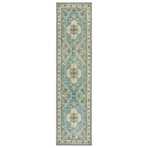 Lahome Medallion Floral Hallway Area Rug–Soft Low Pile Washable Non-Slip Carpet for Kitchen,Bedroom, Living Room,or Dining Room - 1 of 4