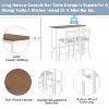 Okak Farmhouse Wood Bar Height Dining Table Set & Breakfast Nook Chairs,Rectangular Dinette Set for Kitchen,Dining Room - 4 of 4