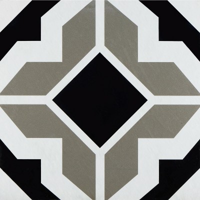 GoodGram Peel N' Stick DIY Retro 12x12 Self Adhesive Vinyl Floor Tile - 20 Tiles (20 Total SF in a Box) - Onyx Star - 20 Tiles/20 sq. ft.