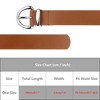 INSPIRE CHIC Women Faux Leather 1.0" Wide Waist Belts with Silver Buckle for Jeans Pants Dresses - 4 of 4