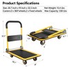 Vynxaria Moving Platform Hand Truck Home Large Foldable Push Cart Dolly 330 lbs Capacity - 3 of 4