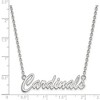 Black Bow Jewelry Sterling Silver Louisville Cardinals NCAA Necklace 18 Inch - 2 of 4
