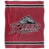 Rider University Primary Logo Stripes Silky 50x60 Blanket, 1 Sided - 2 of 4