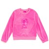 Barbie Girls Velour Sweatshirt and Jogger Pants Outfit Set Little Kid to Big Kid - 4 of 4