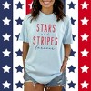 Simply Sage Market Women's Stars and Stripes Forever Short Sleeve Garment Dyed Tee - 2 of 4
