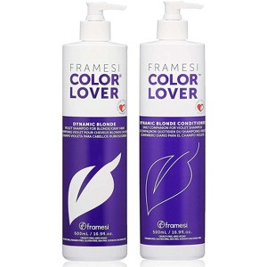 Framesi Color Lover DYNAMIC BLONDE Purple / Violet Shampoo & Conditioner (16.9 oz DUO SET) Color Hair Kit. - 1 of 4