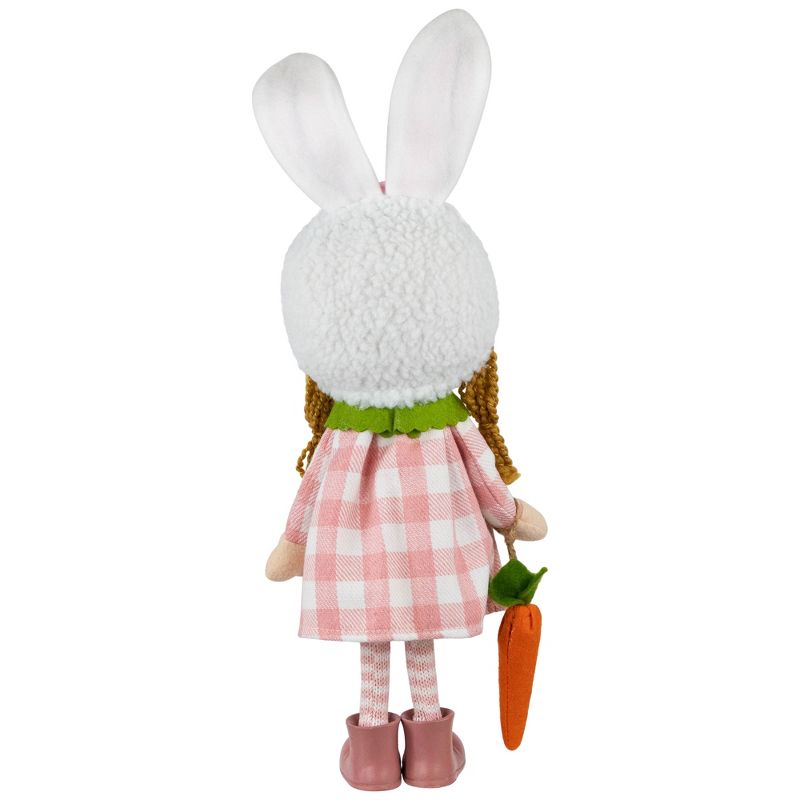 Northlight Girl in Bunny Hat Standing Easter Figurine - 13" - Pink and White, 5 of 6