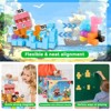 Angel Sar 100-Piece Magnetic Building Blocks, Pirate Ship Theme, STEM Sensory Toys, Stacking Magnet Cubes for Kids Ages 3-10, Birthday Easter Gifts - 4 of 4