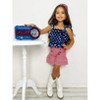 Perfect Little Patriot Stars Top and Striped Short Set Mia Belle Girls - 4 of 4