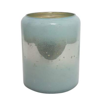 VIP Glass 5 in. Blue Candle Holder Jar