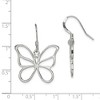 Black Bow Jewelry 25mm Butterfly Silhouette Dangle Earrings in Sterling Silver - 4 of 4
