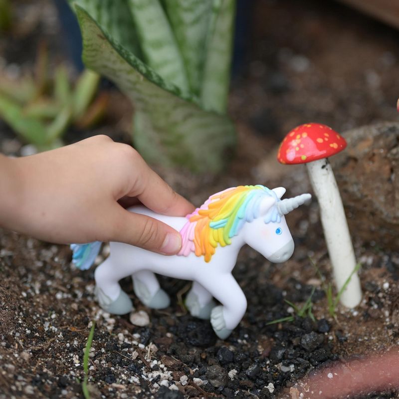 HABA Little Friends Unicorn Ruby Rainbow Chunky Plastic Toy Figure, 3 of 10
