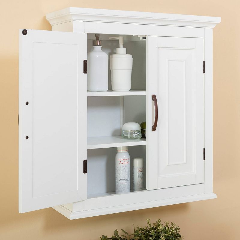 St.James Two Door Wall Cabinet White - Elegant Home Fashion, 4 of 9