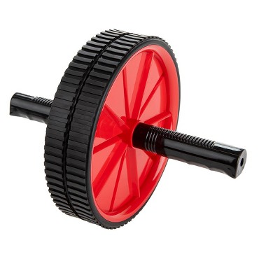 Mind Reader Ab Roller for Abs Workout, Red