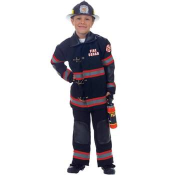Underwraps Costumes Fire Squad Firefighter Child Costume (Black)