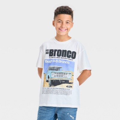 Boys' Ford Bronco Short Sleeve Graphic T-Shirt - Ivory
