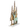 Northlight 10" Natural Wood and Green Reindeer in Woods Christmas Decoration - 3 of 4