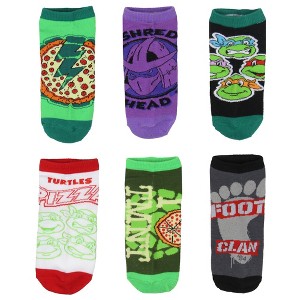 Teenage Mutant Ninja Turtles Socks Adult TMNT Themed Designs Mix And Match Ankle Socks - 1 of 4