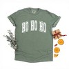 Simply Sage Market Ho Ho Ho Varsity Thick Outline Garment Dyed Tee - S - Moss - 3 of 4