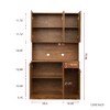 Lyngins Rustic 6-Door Storage Cabinet with 1 Drawer&1 Open Shelf, 70.87" Tall Wardrobe & Kitchen Cabinet, Kitchen Pantry Cabinet/Tall Cabinet - 3 of 4
