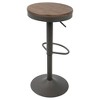Set of 2 Dakota Adjustable Industrial Barstools - LumiSource - 3 of 4