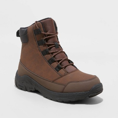 Men s Mack Lace up Winter Hiker Boots All In Motion Brown 13