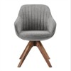 HOMLUX Natural Decor Accent Chair Pyramid Swivel Dining Chair with Beech Wood Legs For Bedroom,Home Office,Kitchen - 4 of 4
