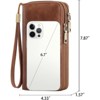 Clotth Women for Wallet - RFID Blocking Clutch Large Capacity Vegan Leather Purse with Adjustable Wristlet & Grip Strap for Daily Use,Travel - 3 of 4
