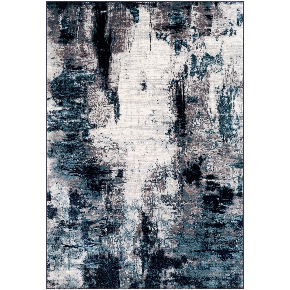 Photos - Area Rug Livabliss 6'7"x9' Zion Modern Rugs Black
