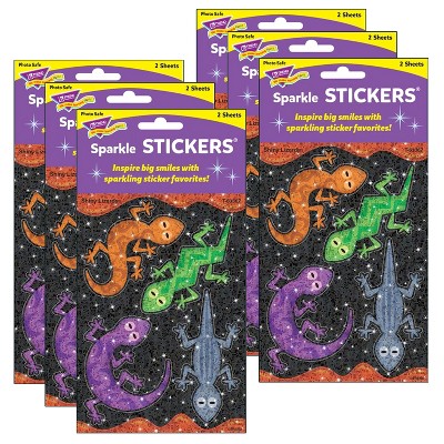 Trend Sparkle Stickers, Sparkling Gemz, 18 Stickers Per Pack, Set Of 6 Packs