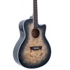 Washburn DFBDB Deep Forest Burl Dreadnought Acoustic Guitar, Black Fade - 3 of 4