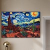 Art Remedy Desert Night Stars Impressionism Wall Art Framed - 2 of 4